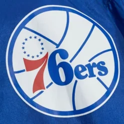 Men Mitchell & Ness Jackets & Outerwear-Undeniable Full Zip Windbreaker Philadelphia 76Ers