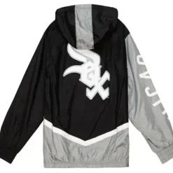 Men Mitchell & Ness Jackets & Outerwear-Undeniable Full Zip Windbreaker Chicago White Sox