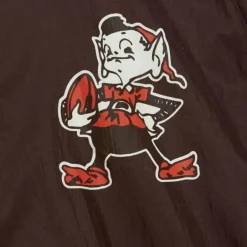 Men Mitchell & Ness Jackets & Outerwear-Undeniable Full Zip Windbreaker Cleveland Browns