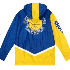 Men Mitchell & Ness Jackets & Outerwear-Undeniable Full Zip Windbreaker Golden State Warriors