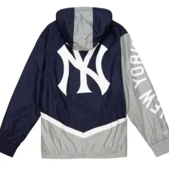 Men Mitchell & Ness Jackets & Outerwear-Undeniable Full Zip Windbreaker New York Yankees