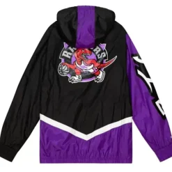 Men Mitchell & Ness Jackets & Outerwear-Undeniable Full Zip Windbreaker Toronto Raptors