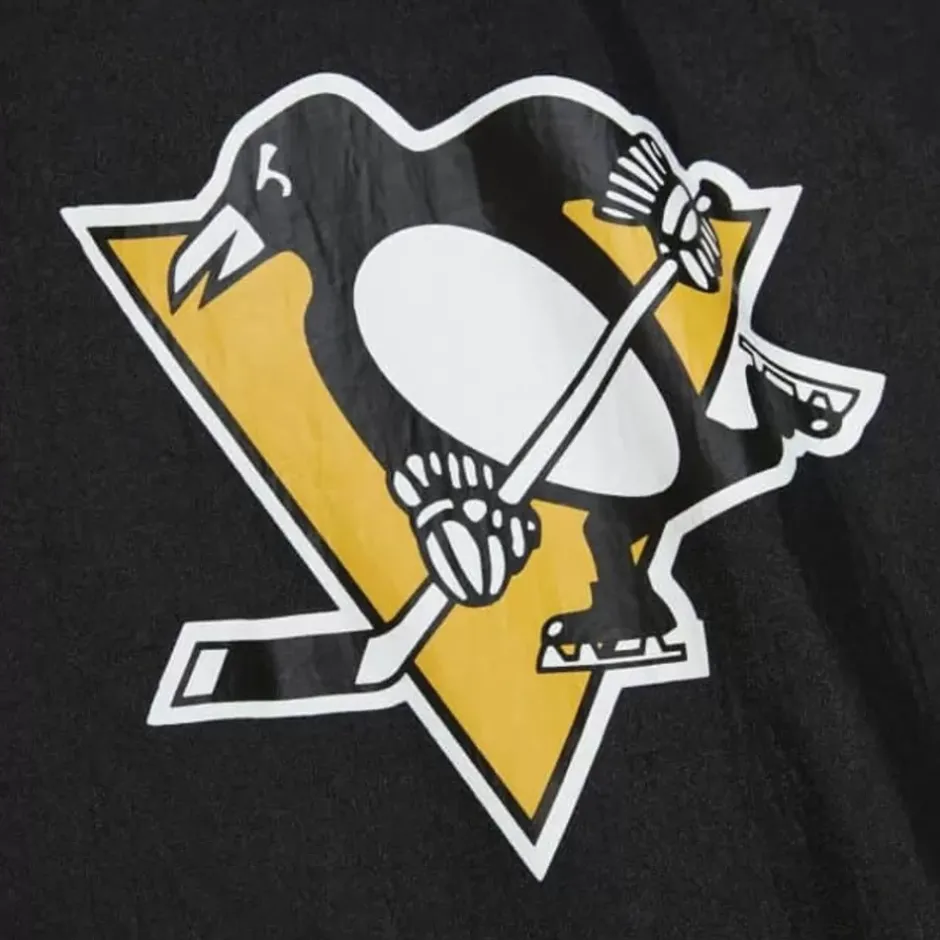 Men Mitchell & Ness Jackets & Outerwear-Undeniable Full Zip Windbreaker Pittsburgh Penguins