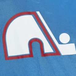 Men Mitchell & Ness Jackets & Outerwear-Undeniable Full Zip Windbreaker Quebec Nordiques