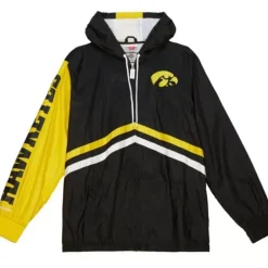 Men Mitchell & Ness Jackets & Outerwear-Undeniable Full Zip Windbreaker University Of Iowa