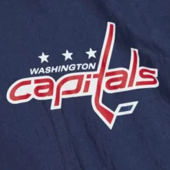 Men Mitchell & Ness Jackets & Outerwear-Undeniable Full Zip Windbreaker Washington Capitals