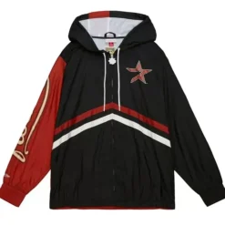 Men Mitchell & Ness Jackets & Outerwear-Undeniable Full Zip Windbreaker Houston Astros