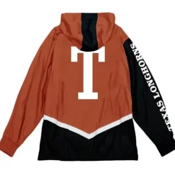 Men Mitchell & Ness Jackets & Outerwear-Undeniable Full Zip Windbreaker University Of Texas At Austin