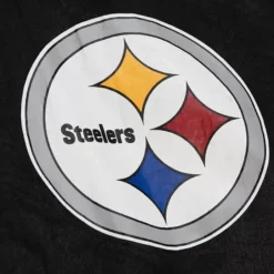 Men Mitchell & Ness Jackets & Outerwear-Undeniable Full Zip Windbreaker Pittsburgh Steelers