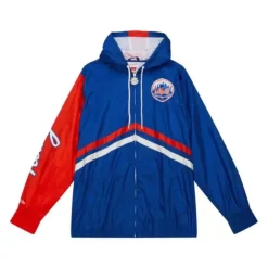 Men Mitchell & Ness Jackets & Outerwear-Undeniable Full Zip Windbreaker New York Mets
