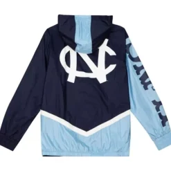 Men Mitchell & Ness Jackets & Outerwear-Undeniable Full Zip Windbreaker University Of North Carolina