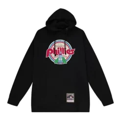 Men Mitchell & Ness Hoodies & Sweatshirts-Under The Lights Pullover Philadelphia Phillies