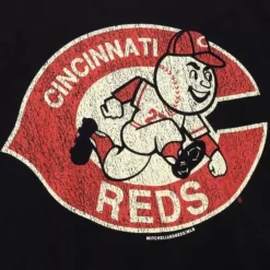 Men Mitchell & Ness T-Shirts & Tops-Under The Lights Tee Cincinnati Reds