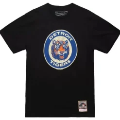 Men Mitchell & Ness T-Shirts & Tops-Under The Lights Tee Detroit Tigers