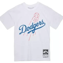 Men Mitchell & Ness T-Shirts & Tops-Under The Lights Tee Los Angeles Dodgers