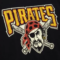 Men Mitchell & Ness T-Shirts & Tops-Under The Lights Tee Pittsburgh Pirates