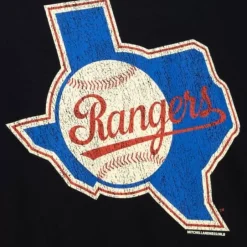 Men Mitchell & Ness T-Shirts & Tops-Under The Lights Tee Texas Rangers