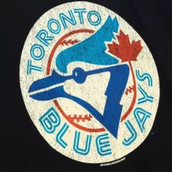 Men Mitchell & Ness T-Shirts & Tops-Under The Lights Tee Toronto Blue Jays
