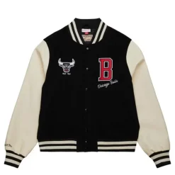 Men Mitchell & Ness Jackets & Outerwear-Unisex Varsity Jacket Chicago Bulls