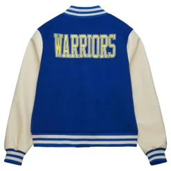 Men Mitchell & Ness Jackets & Outerwear-Unisex Varsity Jacket Golden State Warriors