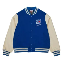 Men Mitchell & Ness Jackets & Outerwear-Unisex Varsity Jacket New York Rangers