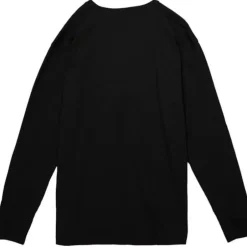 Men Mitchell & Ness T-Shirts & Tops-University Arch Logo Ls Tee University Of Georgia