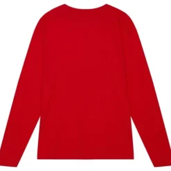 Men Mitchell & Ness T-Shirts & Tops-University Arch Logo Ls Tee University Of Maryland