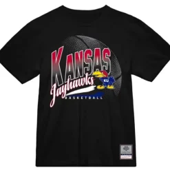 Men Mitchell & Ness T-Shirts & Tops-University Of Kansas Madness Victory Road Tee