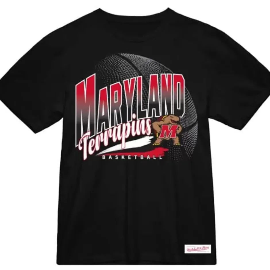 Men Mitchell & Ness T-Shirts & Tops-University Of Maryland Madness Victory Road Tee