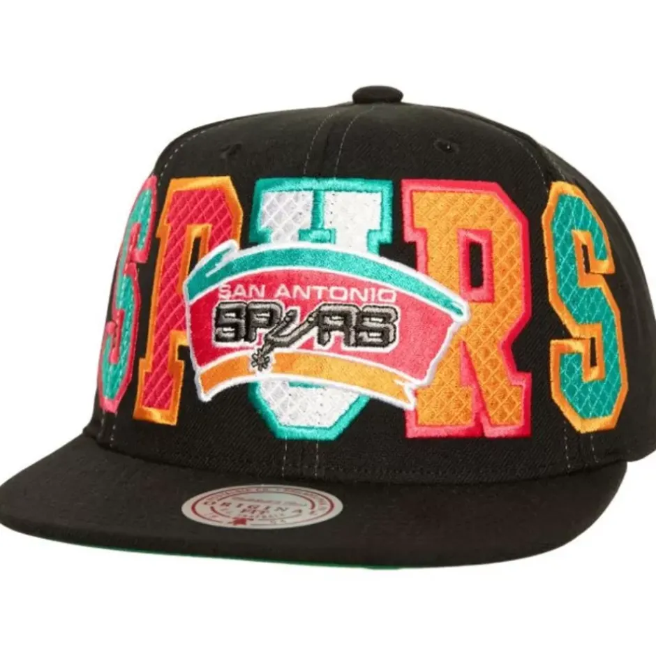 Mitchell & Ness Snapback-Varsity Bust Snapback Hwc San Antonio Spurs