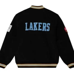 Men Mitchell & Ness Jackets & Outerwear-Varsity Jacket Minneapolis Lakers
