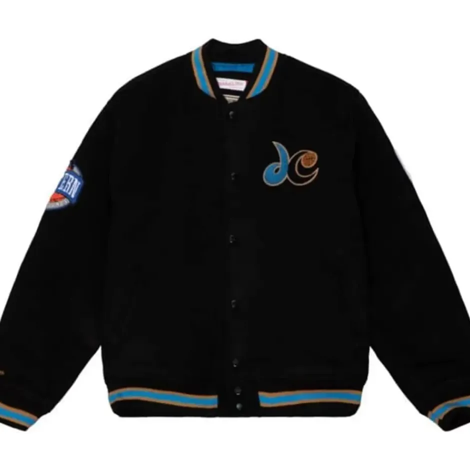 Men Mitchell & Ness Jackets & Outerwear-Varsity Jacket Washington Wizards