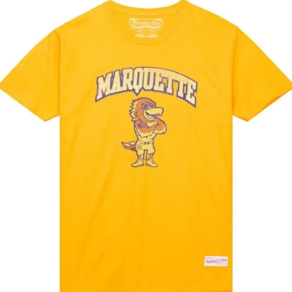 Men Mitchell & Ness T-Shirts & Tops-Vintage Arch Tee Marquette University