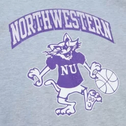 Men Mitchell & Ness T-Shirts & Tops-Vintage Arch Tee Northwestern University