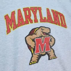 Men Mitchell & Ness T-Shirts & Tops-Vintage Arch Tee University Of Maryland