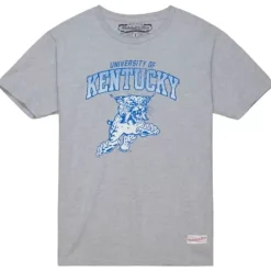 Men Mitchell & Ness T-Shirts & Tops-Vintage Arch Tee University Of Kentucky