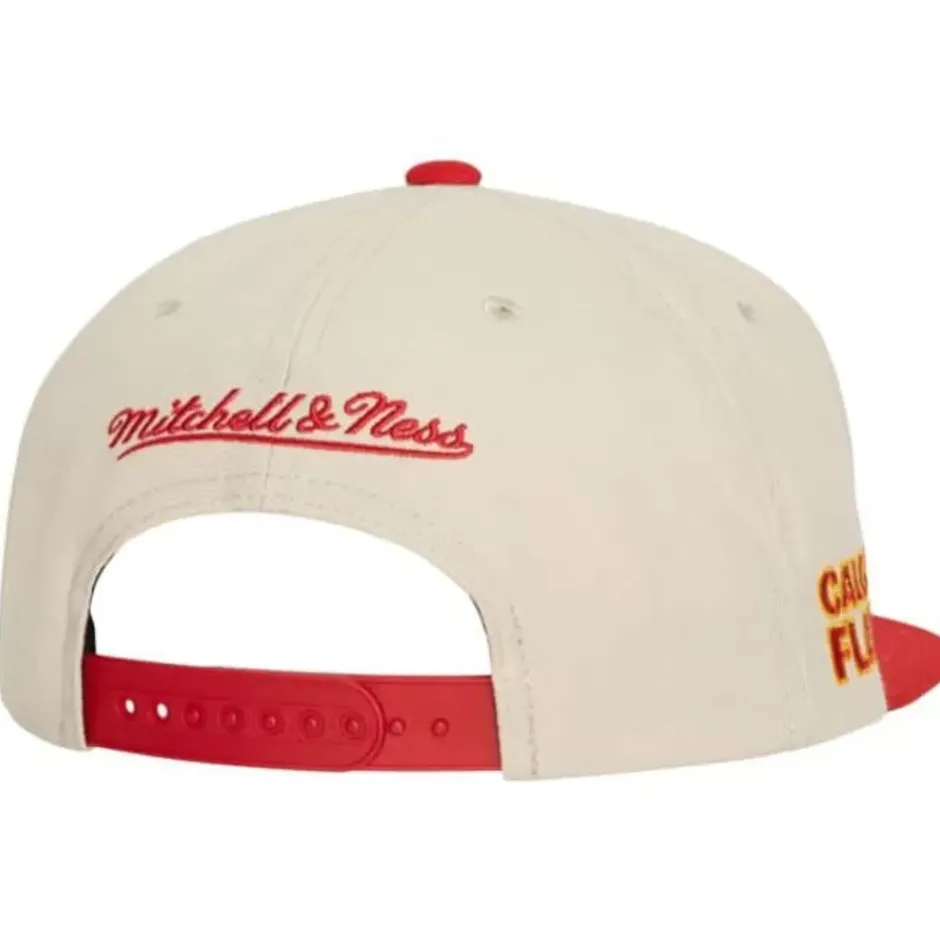 Mitchell & Ness Snapback-Vintage Cream Snapback Calgary Flames