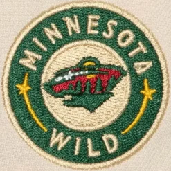 Mitchell & Ness Snapback-Vintage Cream Snapback Minnesota Wild