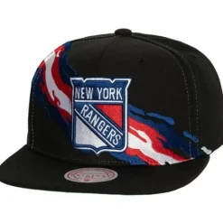 Mitchell & Ness Snapback-Vintage Paintbrush Snapback New York Rangers