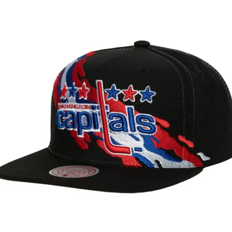 Mitchell & Ness Snapback-Vintage Paintbrush Snapback Washington Capitals
