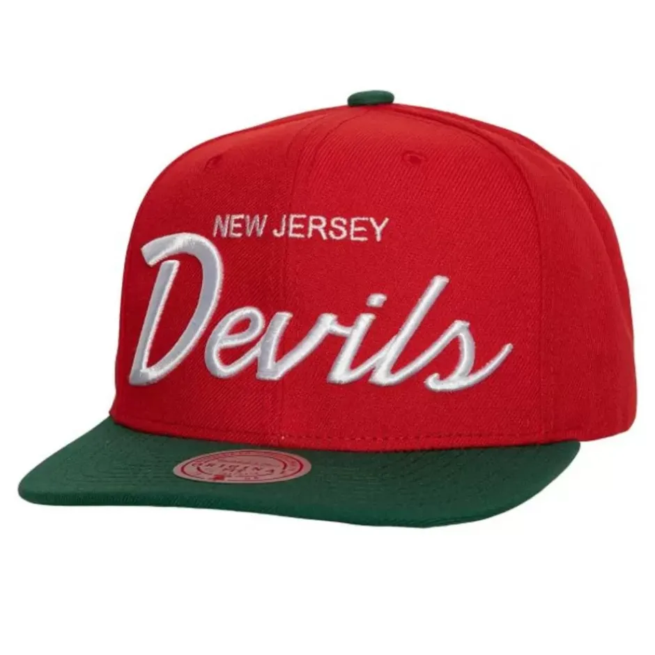 Mitchell & Ness Snapback-Vintage Script Snapback New Jersey Devils