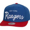 Mitchell & Ness Snapback-Vintage Script Snapback New York Rangers
