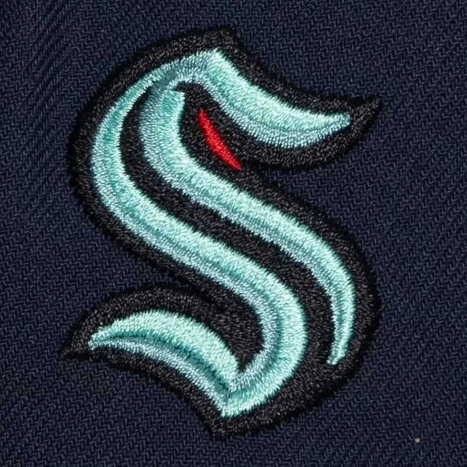 Mitchell & Ness Snapback-Vintage Script Snapback Seattle Kraken