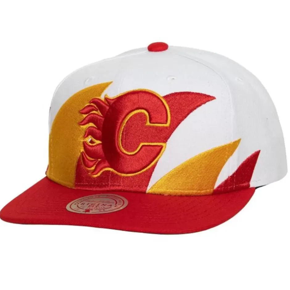 Mitchell & Ness Snapback-Vintage Sharktooth Snapback Calgary Flames