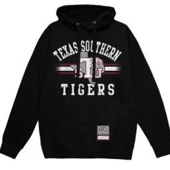 Men Mitchell & Ness Hoodies & Sweatshirts-Vintage Stripes Pullover Texas Southern University