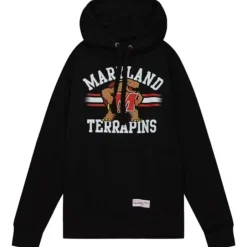 Men Mitchell & Ness Hoodies & Sweatshirts-Vintage Stripes Pullover University Of Maryland