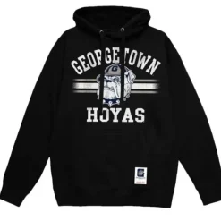 Men Mitchell & Ness Hoodies & Sweatshirts-Vintage Stripes Pullover Georgetown University