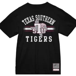 Men Mitchell & Ness T-Shirts & Tops-Vintage Stripes Tee Texas Southern University