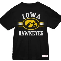 Men Mitchell & Ness T-Shirts & Tops-Vintage Stripes Tee University Of Iowa