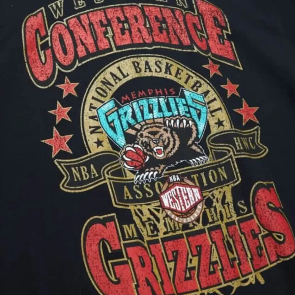 Men Mitchell & Ness T-Shirts & Tops-Wcf Tee Memphis Grizzlies